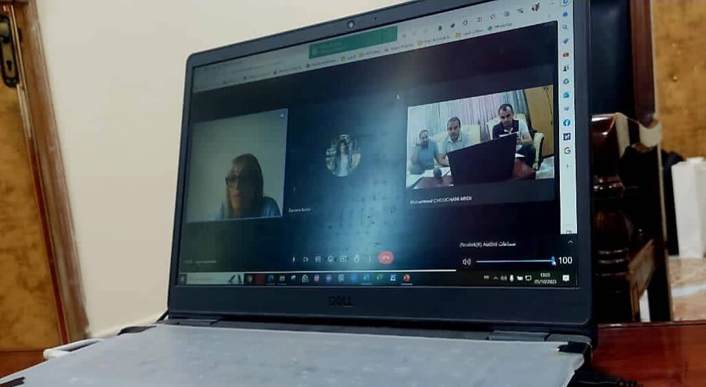 A remote meeting with Vasile Goldis, representative of the Erasmus Office of the Romanian University