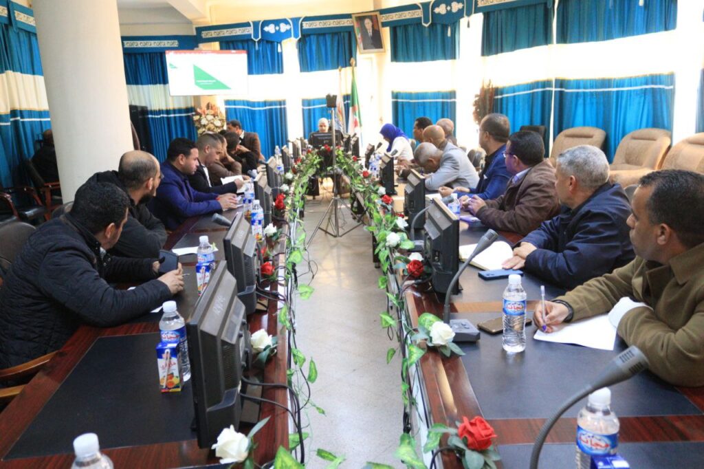 The rector of El Oued University holds an evaluative meeting on the university’s ranking and visibility.